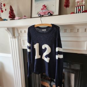 Navy sweater
